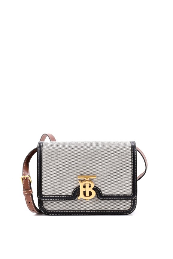 Pre-Owned TB Flap Bag Canvas Small By Rebag