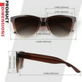 thumbnail image 5 of Sunier Vintage Polarized Sunglasses Stylish Gradient Frame for Young Women and Men, 5 of 6