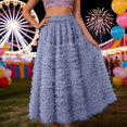 thumbnail image 2 of Tulle Maxi Skirts for Women, High Waist Flowy Elegant Long Tutu Party Skirt, 2 of 5