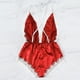 thumbnail image 4 of Lencería sexy Mujer Ropa interior con cuello en V profundo Body de malla de encaje para niña, Rojo, XXL Methold XX000171-17, 4 of 7
