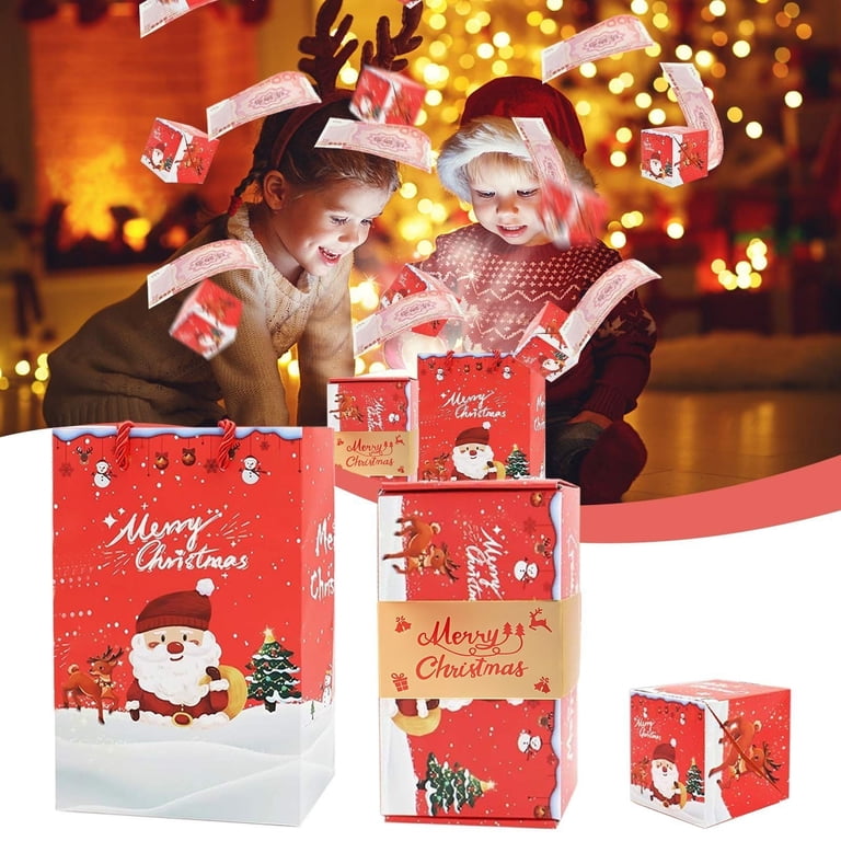 2026 Christmas Surprise Pop Up Box, 16 Bouncing Paper Boxes with Gift ...