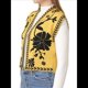 thumbnail image 2 of Chaleco de Vaquera, Atuendo Occidental para Mujer, Chaleco Bordado, Cárdigan Corto Sin Mangas, Top Bohemio. Negro y Dorado S, 2 of 8