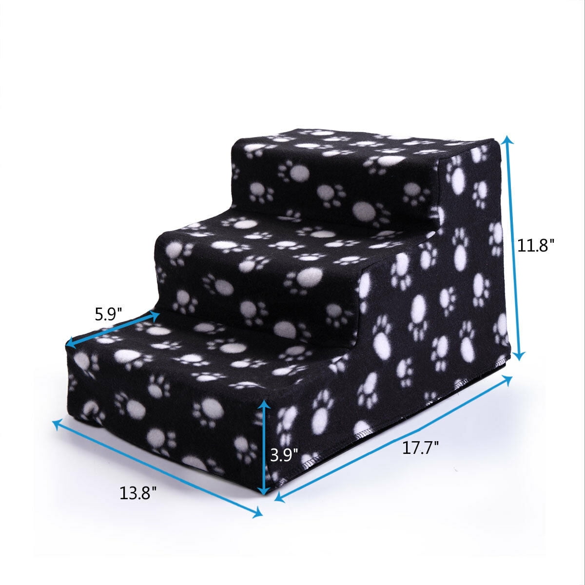 Lowestbest Pet Steps Stairs for Dogs Cats with Cover, Pet Stairs, Portable Removable Pet Stairs for Couch or Bed, Lightweight Pet Ladders Hold Up 70 lbs, Washable Carpet Tread Lowestbest Pet Steps Stairs for Dogs Cats with Cover, Pet Stairs, Portable Removable Pet Stairs for Couch or Bed, Lightweight Pet Ladders Hold Up 70 lbs, Washable Carpet Tread