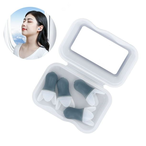 Los Tapones Para Los Oídos Para Aliviar La Presión Del Avión Reducen El Ruido, Material De Silicona Cómodo Para Viajar