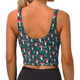 thumbnail image 4 of Goofa Amanita Mushroom Printed Sports Bras for Women, High Impact Running Bra Workout Crop Tank Tops Longline Sports Bra Push up-Small, 4 of 9