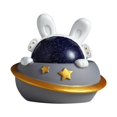 thumbnail image 2 of Flying Saucer Shaking Head Astronaut Starry Ornament, 2 of 9