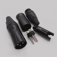 thumbnail image 4 of TABLETREANDS 2Ud Conector Xlr Negro De 3 Para Micrófono Con Núcleo De Cobre Y ABS Resistente, 4 of 8