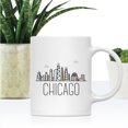 thumbnail image 2 of Koyal Wholesale Colorful City Skyline Graphic Ceramic Coffee Mug, Chicago, 2 of 5