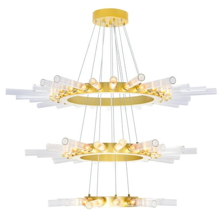 

63 Light Chandelier with Satin Gold finish