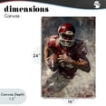 thumbnail image 4 of Stupell Industries Contemporary Eye On The End Zone Canvas Art, 16 x 24, by Ray Powers, 4 of 8