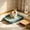 Green_Base#437, variant on Small Pet Litter Box with Detachable Grate for Rabbits, Guinea Pigs, Hamsters, Plastic Potty Tray for Small Animals, Green White Blue