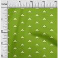 thumbnail image 1 of oneOone Polyester Lycra Green Fabric Triangle Geometric Sewing Craft Projects Fabric Prints By Yard 56 Inch Wide, 1 of 4