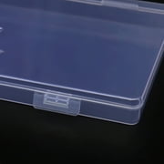 Rectangular Clear Plastic Storage Containers Box with Hinged Lid, Mini Bead Storage Boxes, for Hardware Accessories, Crafts Supplies,Jewelry Display, Label Stickers