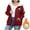 02-Red winter coats for women, variant on Mceream Womens Fleece Hooded Jackets Trendy Thick Sherpa Lined Long Sleeve Zip up Jacket Coats Winter Warm Thermal Hooded Sweatshirt Jacket 2025 Plus Size Outwear Chaqueta Invierno Para Mujer Brown L