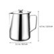 thumbnail image 2 of 1 Pc 350 ML Thickened Milk Cup Durable Dust-proof Mocha Cup with Lid (Silver), 2 of 4