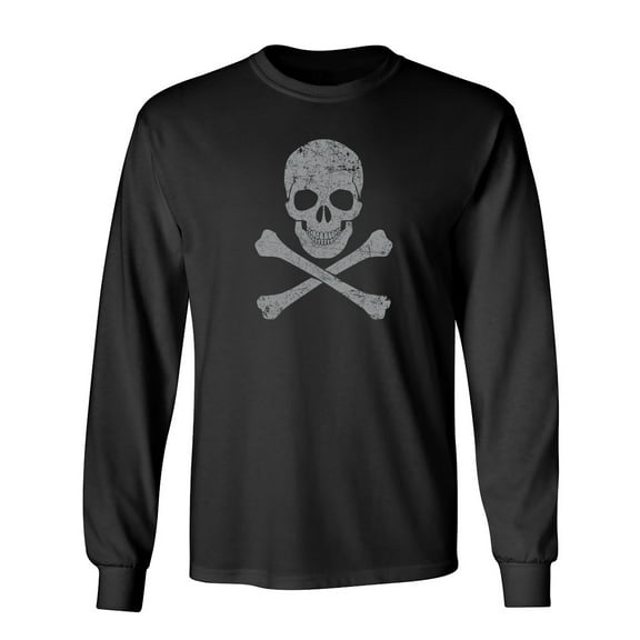 Grey Bones Sarcastic Humor Novelty Men's Long Sleeve Shirts