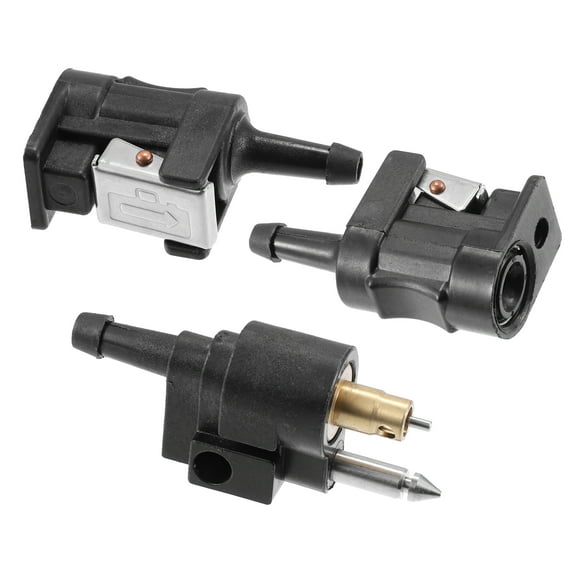 Unique Bargains 3pcs 6mm Fuel Connector Pipe Joint for Yamaha Outboard Motor Fuel Tank Hose 6Y1-24305-06 6G1-24304-10