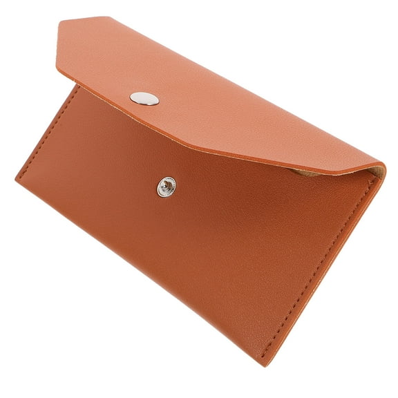 Masteelf Clear Envelope Business Card Holder Wallet Man 17.50X9.00X0.50CM Brown