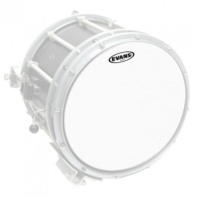 Tambor Drumhead Evans Hybrid Marching de 13 pulgadas, blanco