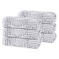 thumbnail image 2 of Superior Cotton Modern Jacquard Hand Towel Set of 6, Charcoal, 2 of 11