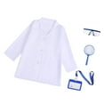 thumbnail image 1 of Bata de enfermera para niños con etiqueta colgante, bata de laboratorio de manga larga para cosplay para niños. L, 1 of 9
