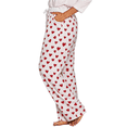 thumbnail image 3 of FLYCURVY Plus Size Women Pajama Pants Soft Long Sleep Lounge Pants Drawstring Star Floral Printed with Pocket S-3XL, 3 of 6