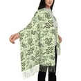 thumbnail image 3 of Rateoe Green Snake Women's Traditional Scarf Wrap Tassel Shawl Fringes Neck Head Shawl Retro Scarf, 3 of 8