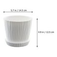 thumbnail image 2 of USHOBE 2Sets Clear Glass Flowerpot Set for Gardening 5.70X5.70X4.91in, 2 of 7