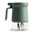 thumbnail image 1 of Inteprter Tarro de especias Cocina vacía Botella de polvo de azúcar Contenedor de condimentos a prueba de humedad Reutilizable Tapa de Organizadores de utensilios de cocina Verde, 1 of 6