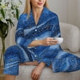 thumbnail image 6 of Naloa Sparkling With Blue Pajamas for Women Set, Womens Pajama Sets, Lounge Sets for Women, 2pjs for Women-XX-Large, 6 of 7