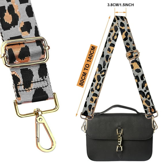 Becaristey Handbag With Leopard Print Replacement Straps Noticed With Style Reliable And Reusable Novel