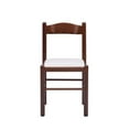 thumbnail image 4 of Linon Julian Wood Set of Two Side Dining Chairs in Walnut Brown, 4 of 15