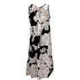 thumbnail image 4 of Ruyang Summer Dress for Women, Women's Summer Print Sleeveless Lace Up Dress Women's Work Dresses Beach Sundress, 4 of 5