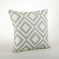 thumbnail image 1 of Saro Olympia Printed Diamond Cotton Throw Pillow, 1 of 2