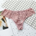thumbnail image 5 of SCSAlgin G String Thongs for Women Cotton Panties Sexy Lace T-back Comfy Underwear, 5 of 5