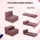 thumbnail image 4 of Sofá cama plegable individual Atlas Basic Rosa Minimalista, 4 of 8