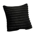 thumbnail image 2 of Faux Fur Home Decorative Throw Pillow Cover Luxury Super Soft Fuzzy Striped Furry Pillowcase for Sofa Couch Bedroom Comfy Thick Plush Cushion Cover 18x18 Inch, 2 of 7