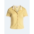 thumbnail image 5 of Kacey Lee Women's Pointelle Ruffle Sleep Cardigan, Size XS-XXL, 5 of 5