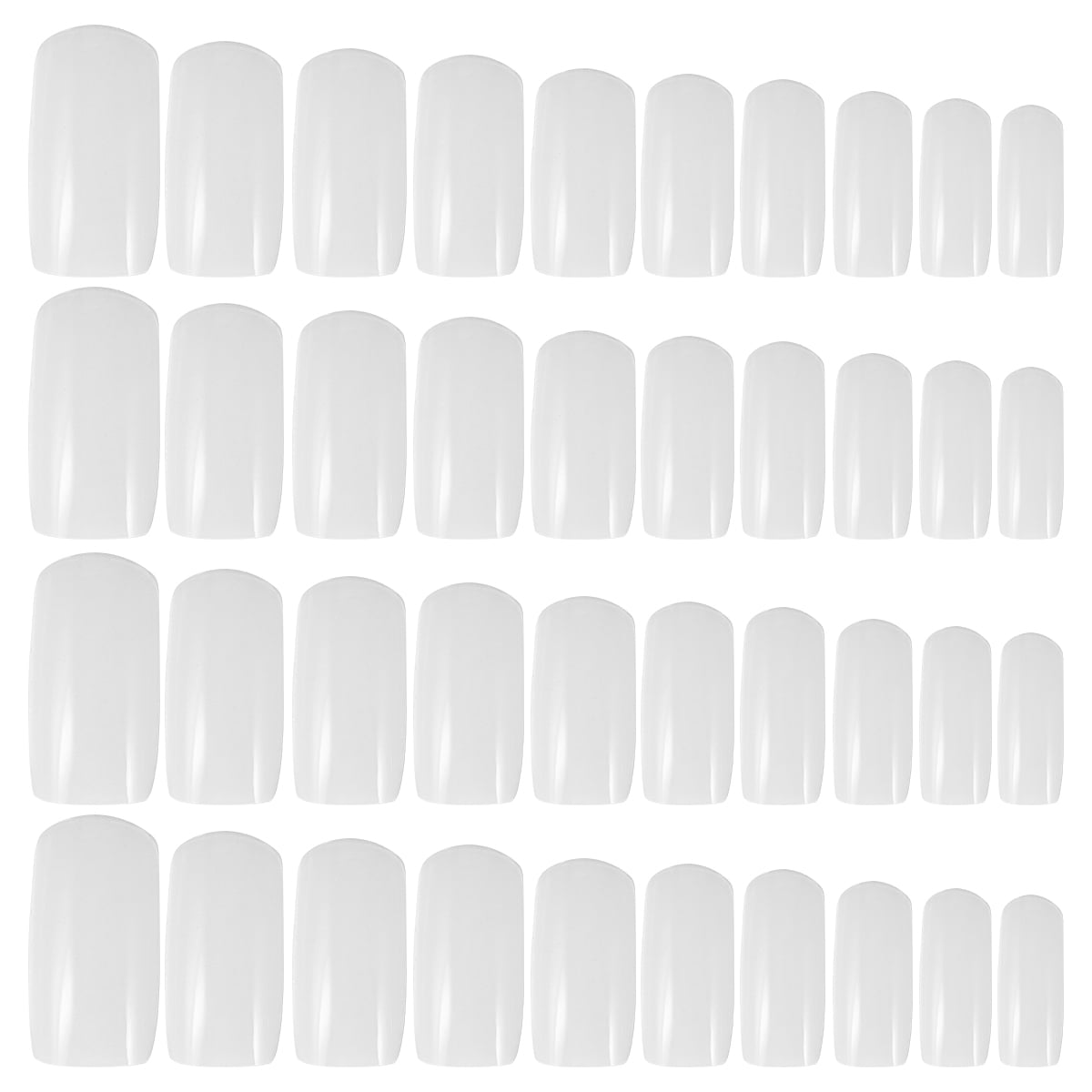 NUOLUX Nails Tip French Tips Nail Manicure Coffin White Fake Round