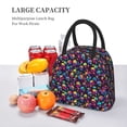 thumbnail image 5 of Pofeuu Skull rainbow color mushroom Print Lunch Bag for Adult Insulated Lunch Box,Leakproof Cooler Food Lunch Containers Reusable High Capacity Lunch Tote Bags-One Size, 5 of 6