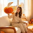 thumbnail image 6 of Cthrlog Stuffed Animal – Cute Weighted Plushies Bedtime Soft Plush Toy, Duck in Pumpkin Design for Halloween Decor & Play, Gifts for Kids Toddlers, 6 of 6