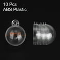 thumbnail image 2 of 10 Pack Clear Fillable Balls Ornament, 1.6 Inch Hanging Plastic Balls Transparent Decor Balls for DIY Craft, 2 of 6