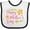 White and Black, variant on Inktastic Happy Mothers Day with Flowers Boys or Girls Baby Bib