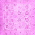 thumbnail image 1 of Ahgly Company Indoor Square Oriental Purple Traditional Area Rugs, 5' Square, 1 of 4