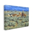 thumbnail image 4 of Stupell Industries Cowboy Rounding Cattle Animals & Insects Painting Gallery Wrapped Canvas Art Print Wall Art, 40 x 30, 4 of 8