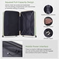 thumbnail image 3 of Luggage Sets 3 Piece 20/24/28" With USB Port PP Lightweight Suitcase-Light Green, 3 of 7
