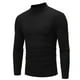 thumbnail image 4 of Blusa y camisas de cuello alto de manga larga para hombre, jersey de cuello alto simulado de color liso, camiseta de manga larga, camisa base de talla grande, blusa para hombre, 4 of 5