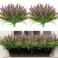thumbnail image 1 of Homwamee 24 Paquetes de Lavanda Artificial, Plantas, Plantas Falsas de Exterior Césped de Primavera con Flores para Maceta Resistente a los Rayos UV Decoración de Jardín para Jardín Patio Macetero Co, 1 of 17