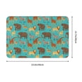 thumbnail image 3 of Bingfone Cute Animals Door Mat 16"x24" Front Entrance Non-Slip Low Profile Washable for Entryway, 3 of 7