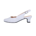thumbnail image 3 of PEERAGE Eve Women's Extra Wide Width Dress Slingback WHITE 7, 3 of 6